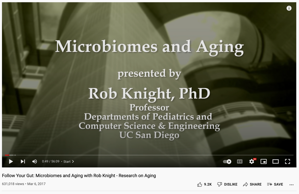 Microbiomes and aging